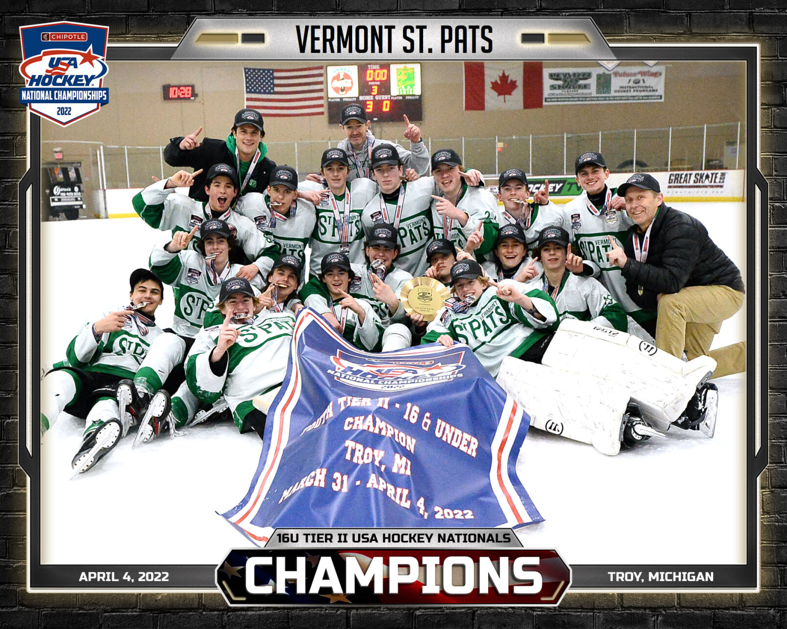 St. Pat’s 16U Hockey team